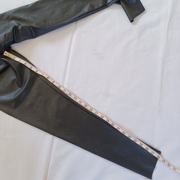Commando Faux Leather Leggings Black Control Control Top High Waist Size L - Picture 11 of 11